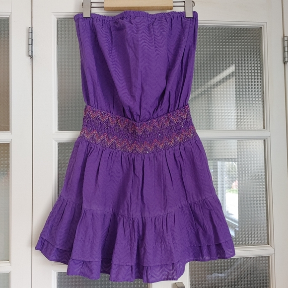 NEW-No Tags, Ramy Brook Cypress Strapless Coverup Dress - Picture 4 of 6